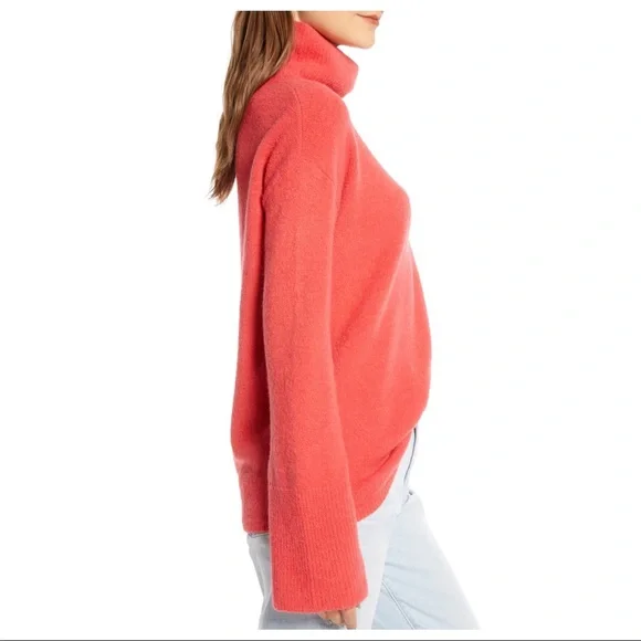 NEW SOMETHING NAVY CORAL TURTLENECK SWEATER - Picture 4 of 8